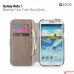 Кожаный чехол Zenus Masstige Color Point Diary Series для Samsung N7100 Galaxy Note 2 (серый)